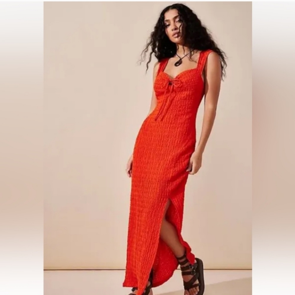 Free People Red Midi Dress